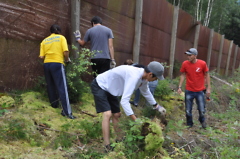 Jugendliche aus aller Welt arbeiten im Workcamp am ehemaligen Grenzzaun bei Probstzella Peter Möller